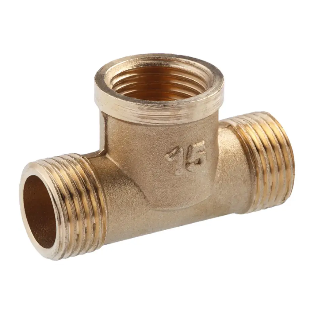 [CV013085] Трійник посилений LexLine 1/2" ЗВЗ УК0291-В латунний