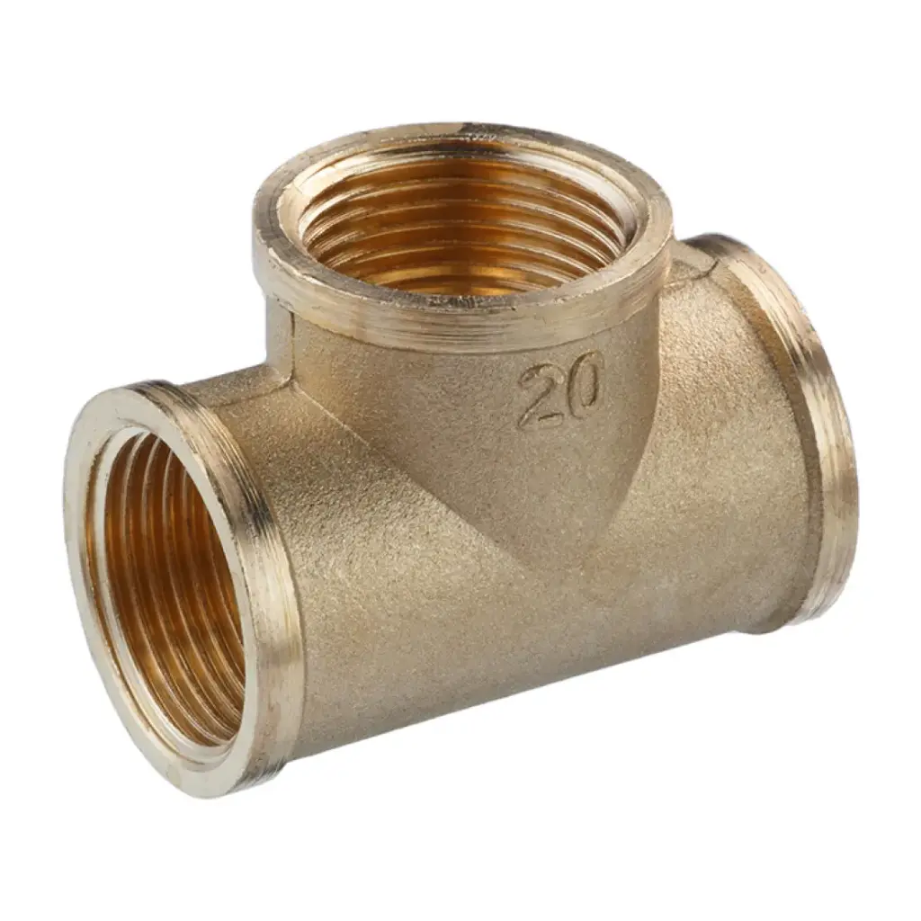 [CV013569] Трійник посилений LexLine 3/4" ВВВ УК202-В латунний