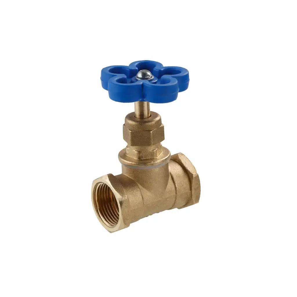 [CV029155] Клапан перекривний муфтовий з накидною гайкою LexLine 3/4" ВВ PN16 УК1112-ВГ латунний