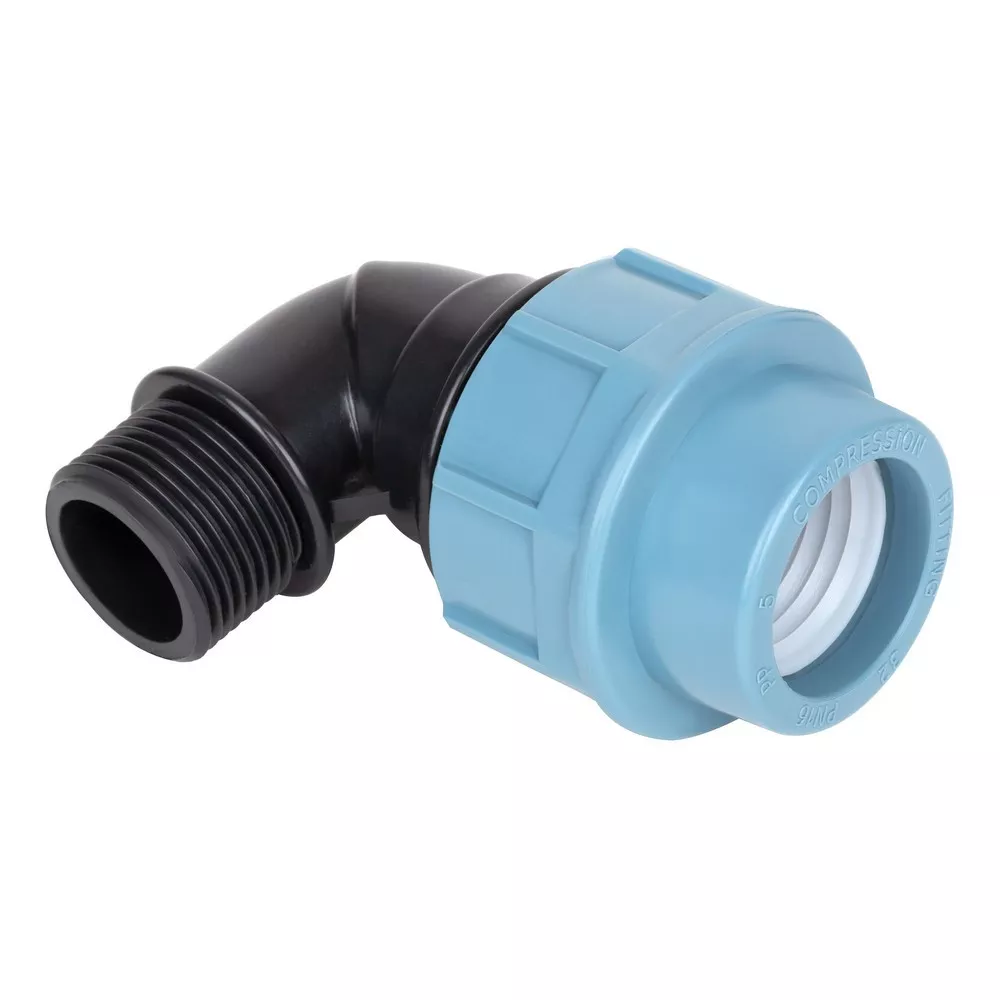 [1002558] Коліно 90° із зовнішньою різьбою ПЭ ITAL 32 мм х 1"