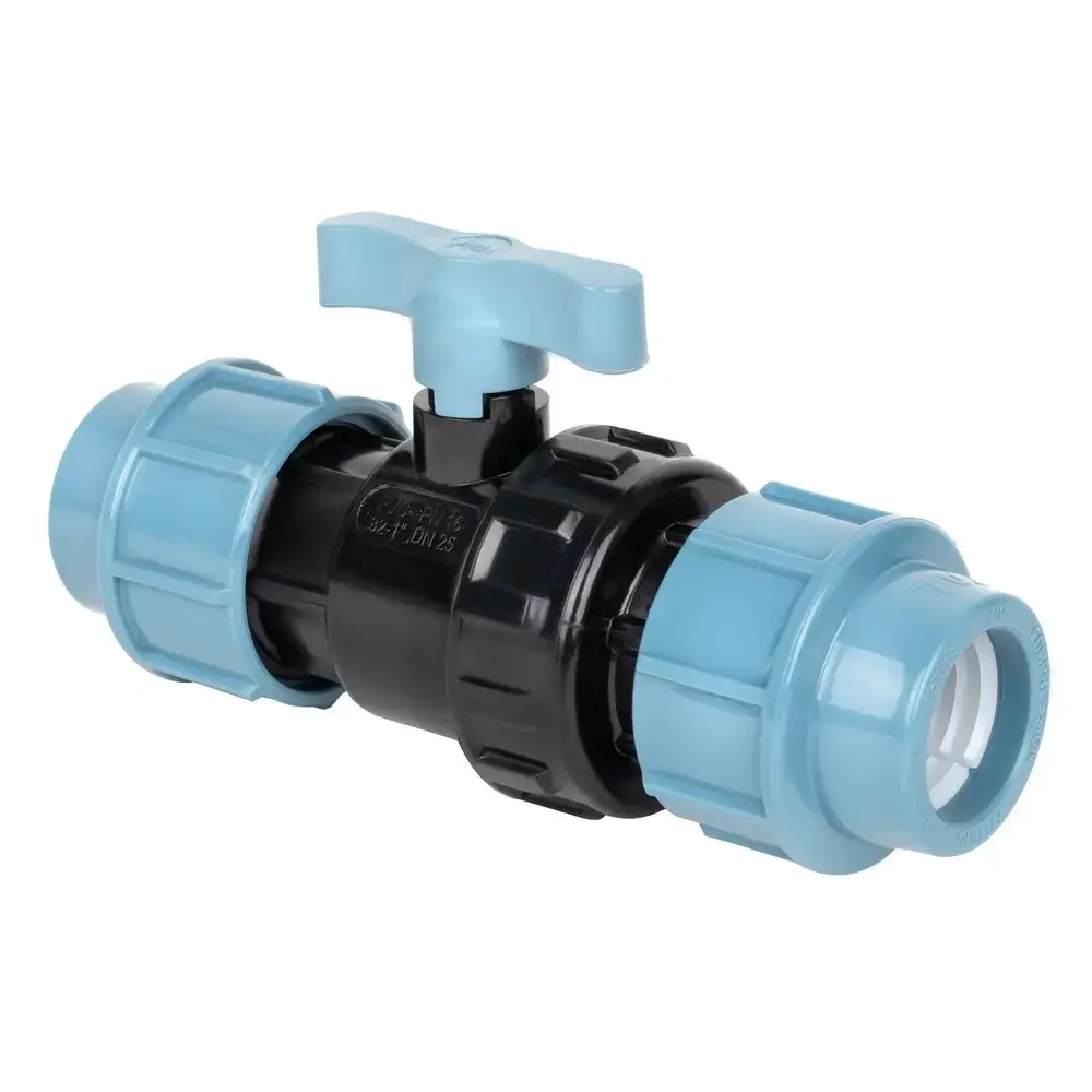 [1002574] Компресійний ПЕ кульовий кран ITAL 25 мм