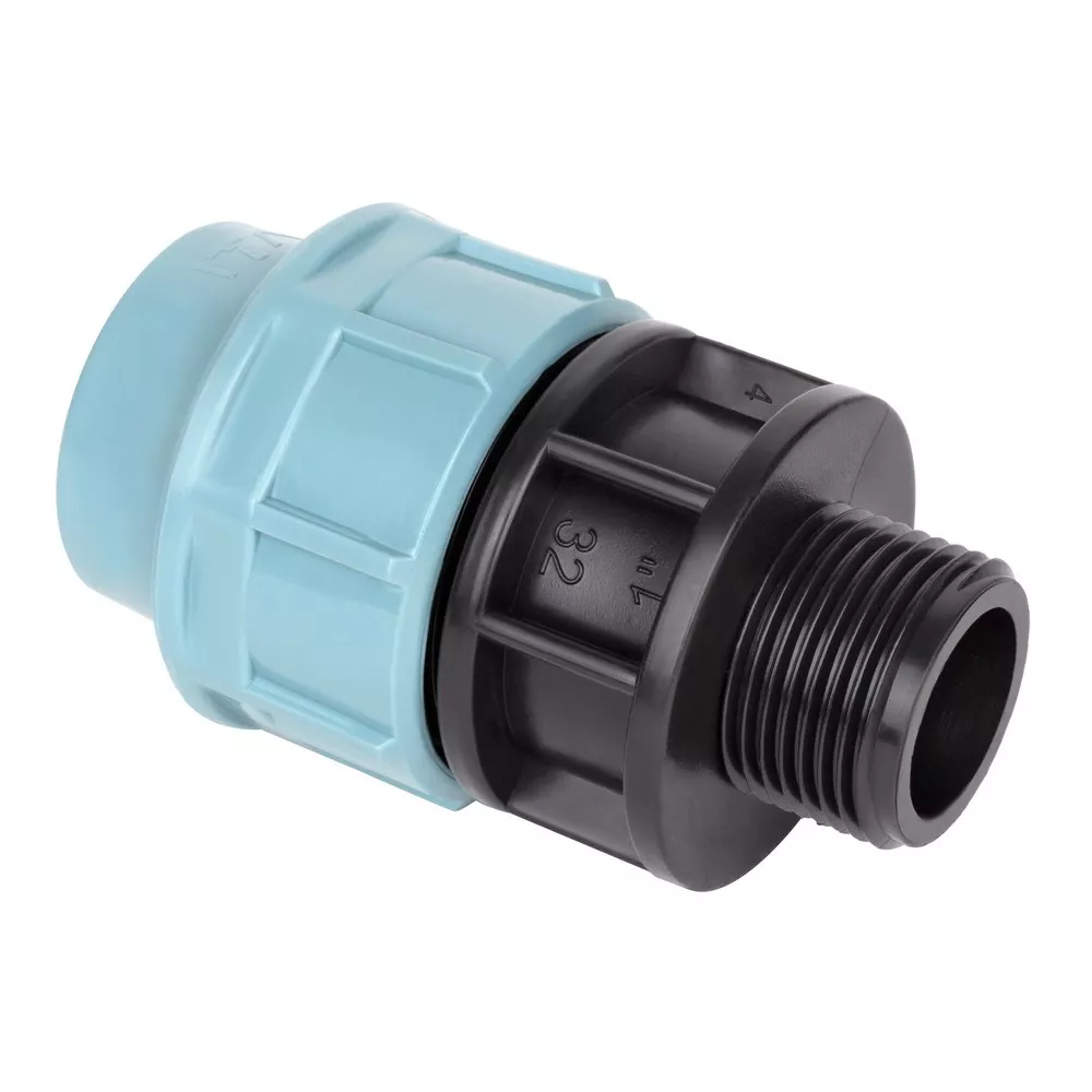 [1002651] Муфта ПЕ із зовнішньою різьбою ITAL 32 мм х 1"