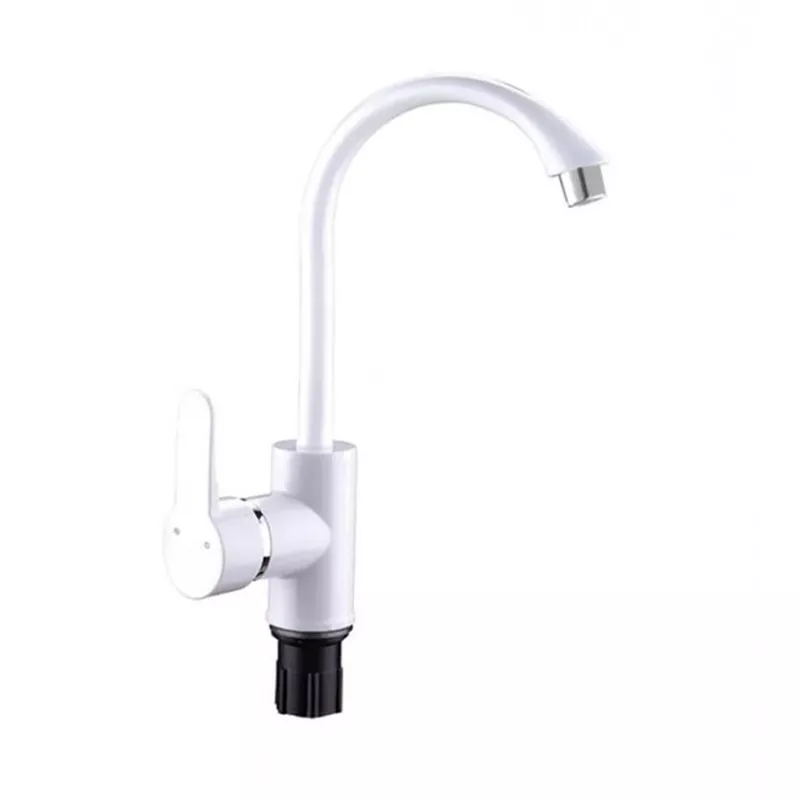 [1036014] Змішувач для кухні SLAT SLT-D011W, білий/хром