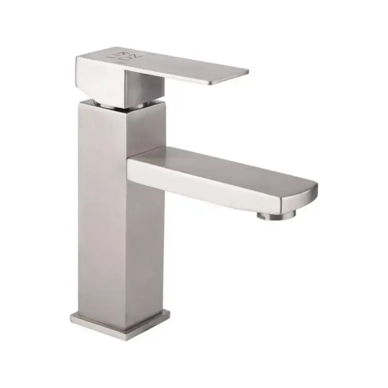 [LDKUB001FNKS28534] Змішувач для раковини Kubis 001F низький вилив Nickel (k35) Lidz