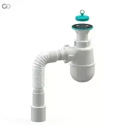 [1003943] К1310 кухня 1 1/2*40, литий нерж. випуск, пробка, гофротруба 40*40/50 {25}