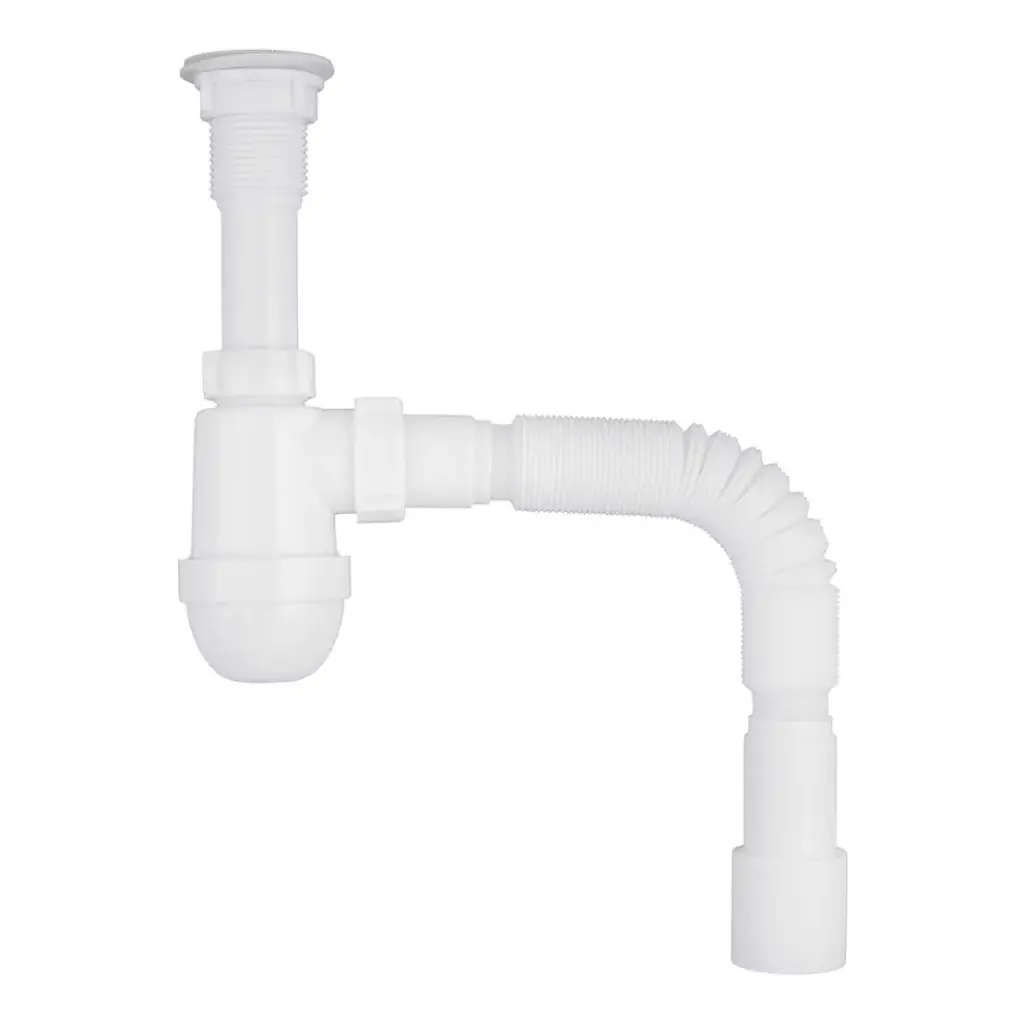[CV019602] Сифон для раковини ANIplast з різьбовим випуском, з гнучкою трубою 40х40/50 мм C5015EU