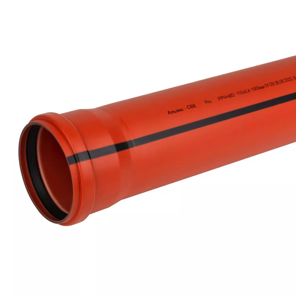 [1045104]  Труба СВК-Альянс ПП 110*3,4*1000 PRO {10} 